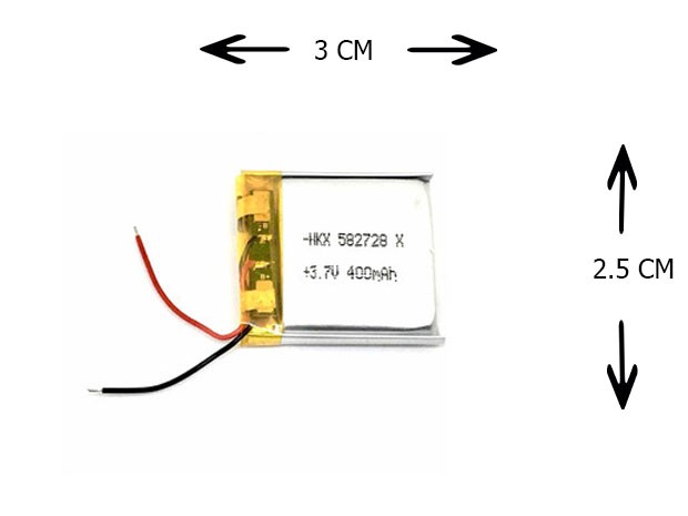 &u+ BATERIA AURICULAR DRON PARLANTE 3.7V 400MAH 582728